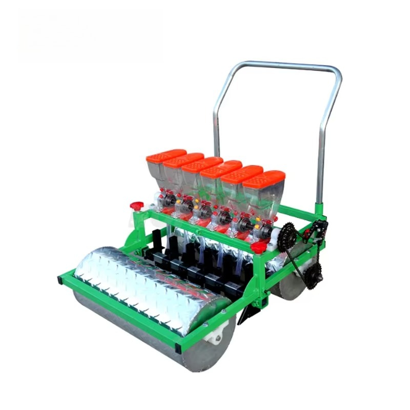 Manual Seeder Hand - 小型農場用手押し式野菜・玉ねぎ播種機＆草種播種機（ギアボックスとギア部品付き）中古品