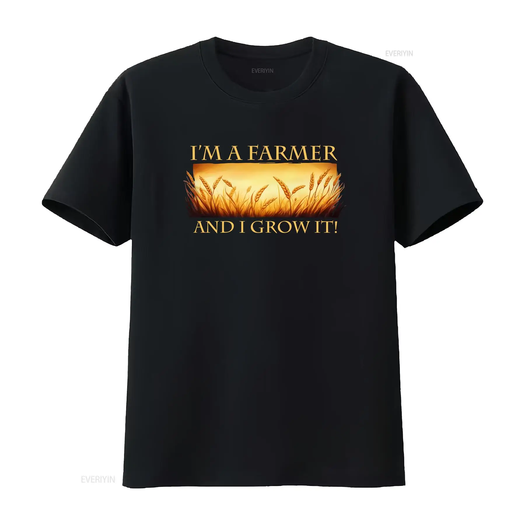Organic Farming Of Agriculture - ファーマーネイチャーファーミングTシャツ 農業収穫 オーガニック小麦 サンセット カントリー 農業