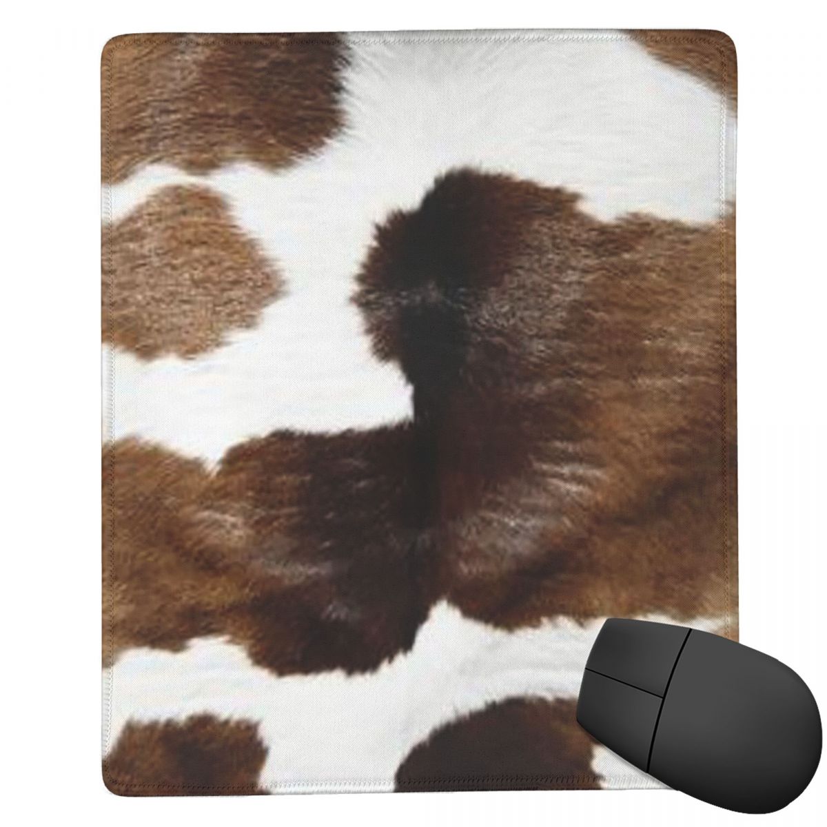 Cow Mat Rubber - 素朴な牧場の牛柄 7x9 インチ 22x18 センチメートル マウスパッド