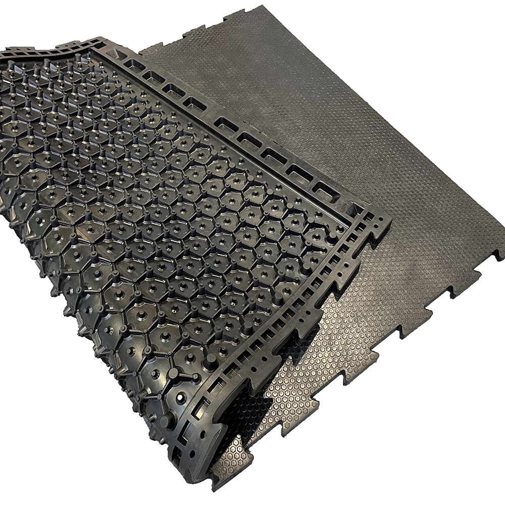 Cow Mat Rubber - 牛舎用新型クッションハニカムキュービクルラバーマットレス、牛の快適な睡眠用ベッドマット