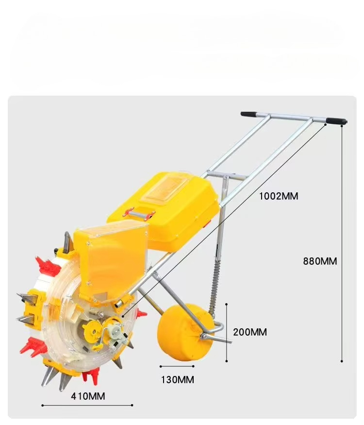 Manual Seeder Hand - 精密2列手動播種機 新型小型多機能農機具 手押し式肥料散布機 トウモロコシ・大豆用