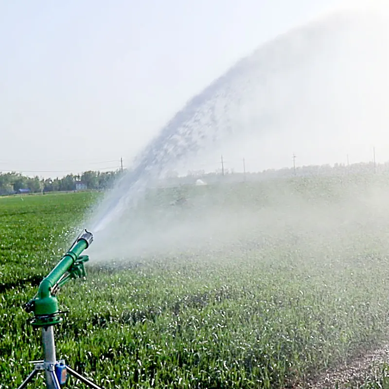 Organic Farming Of Agriculture - 農業用トウモロコシ農場スプリンクラー360度回転ビッグガンスプリンクラー灌漑システム50m