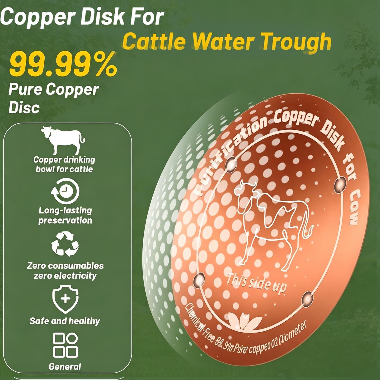 4 インチユニバーサル浄化銅板浄化器銅ディスク飲料水用 3  - Farming & Agriculture Word Stacks のレビューと価格