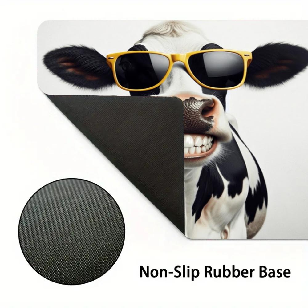 漫画クールカウゲーミングプレイマット大型デスクマットマウスパ - Cow Mat Rubber のレビューと価格