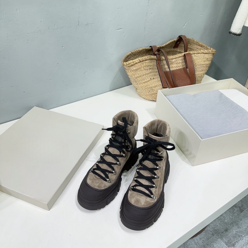 秋冬新作 本革 マテ底 厚底 インルン ラウンドトゥ レース - Cow Mat Rubber のレビューと価格